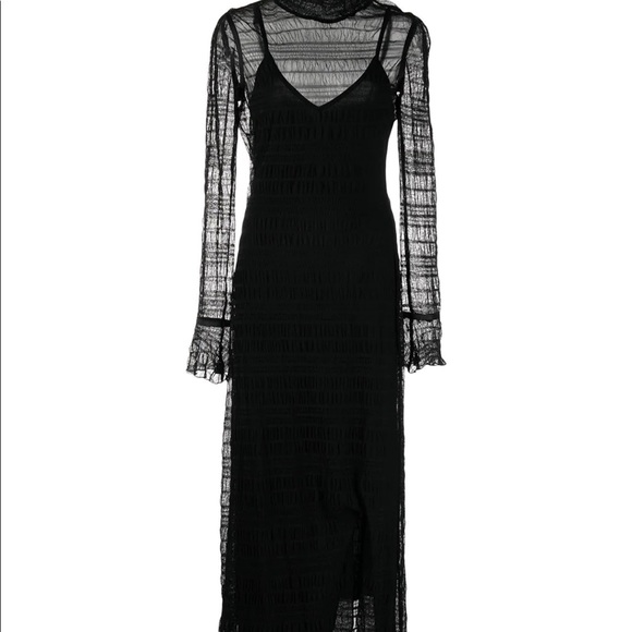 Jonathan Simkhai Standard smocked-detail long-sleeved dress - Picture 1 of 10